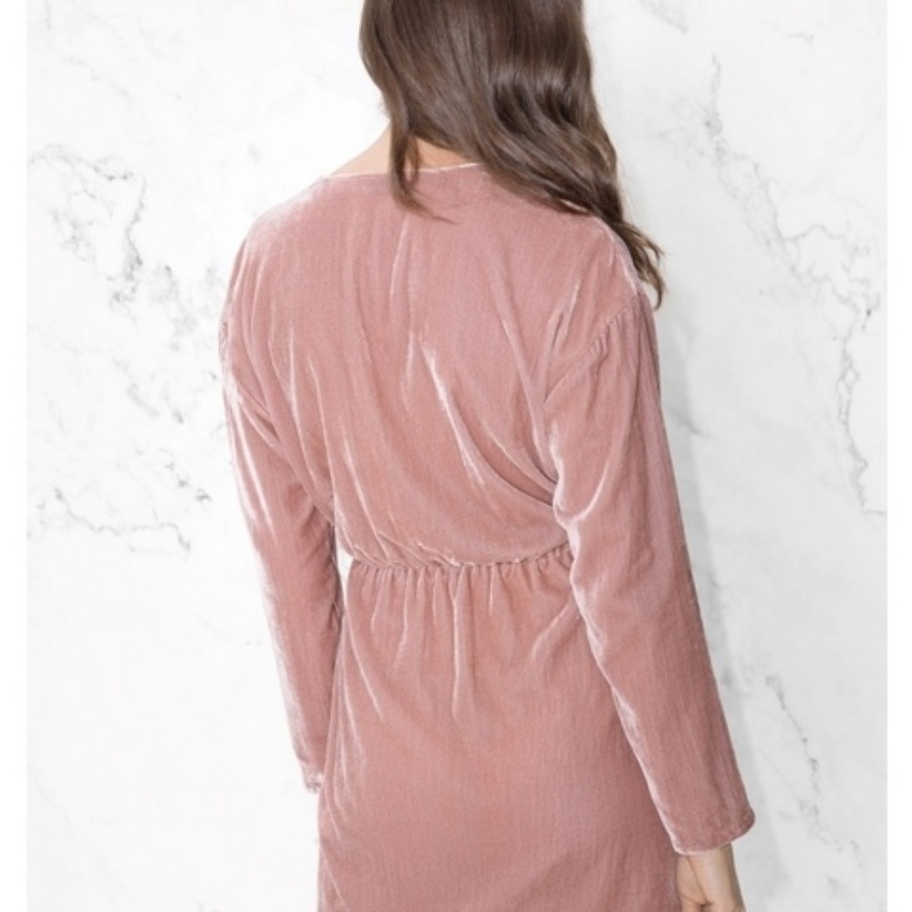 ☀️SALE & Other Stories Light Pink Velvet Dress - Picture 3 of 7